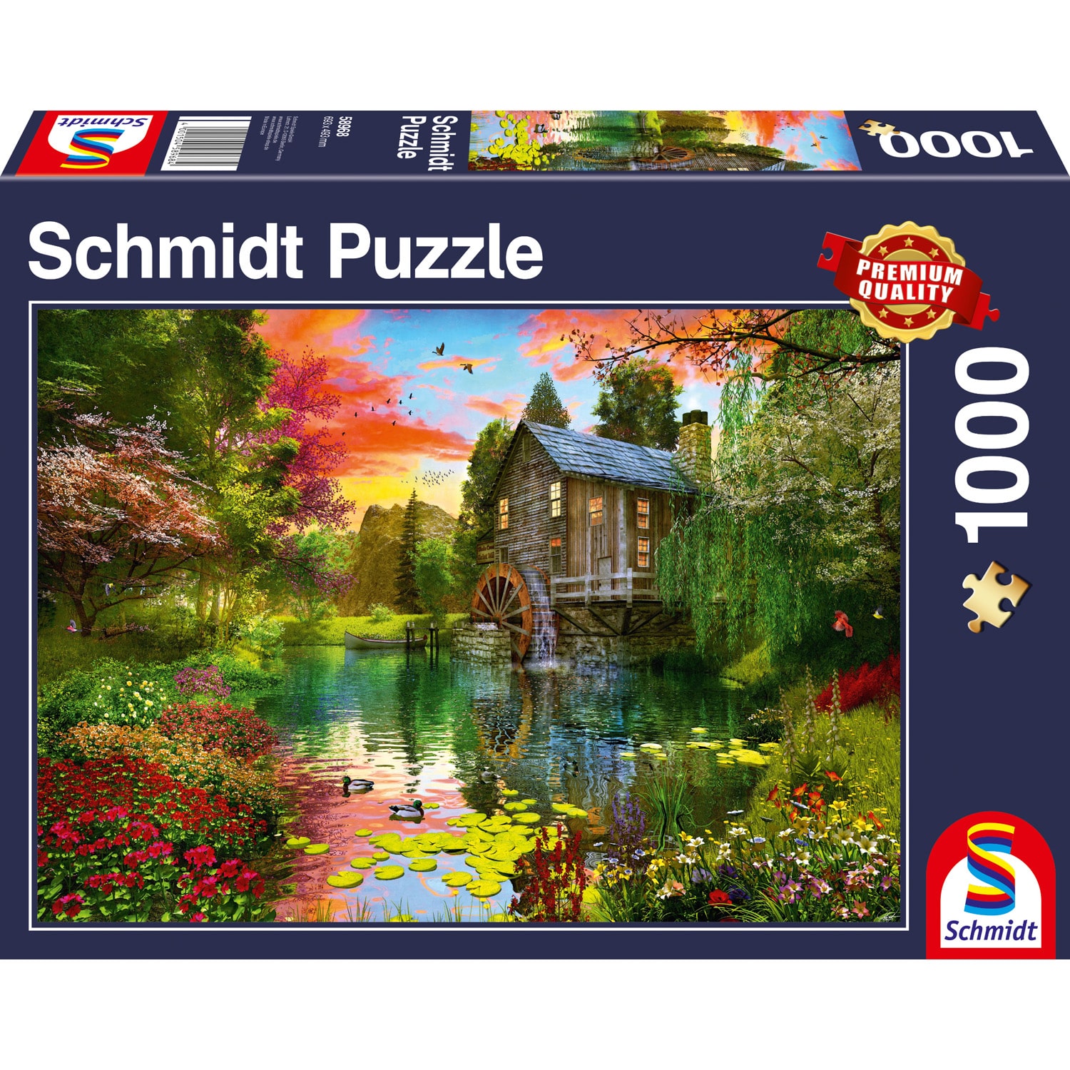 Pussel - The watermill 1000 bitar