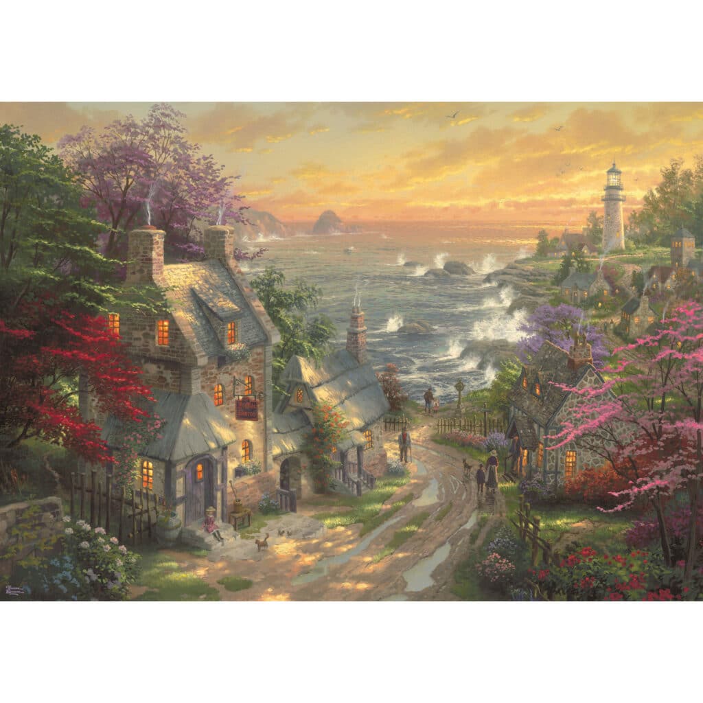 Schmidt Pussel – Thomas Kinkade: Byns fyr 3000 bitar