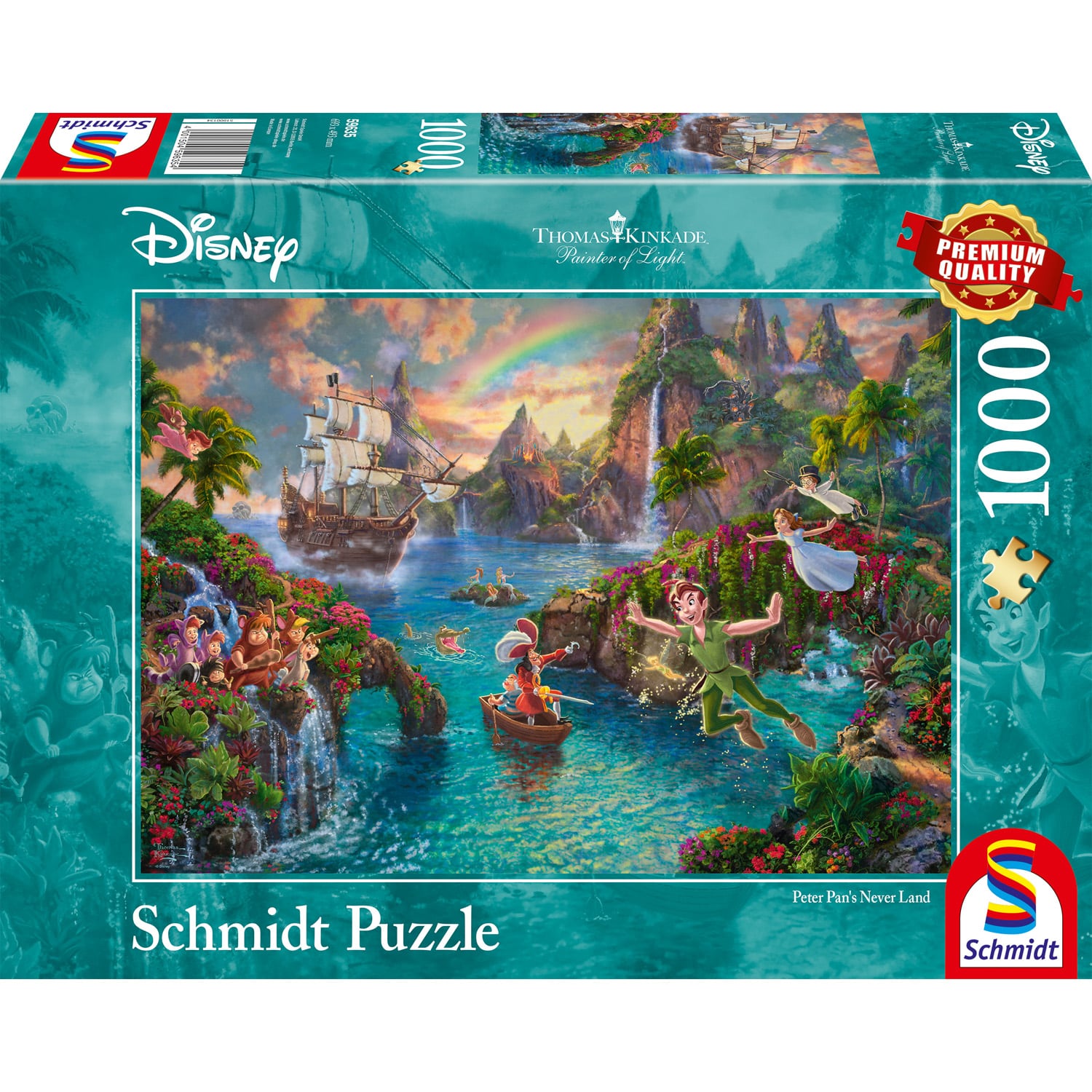 Pussel - Disney, Peter Pan, 1000 bitar