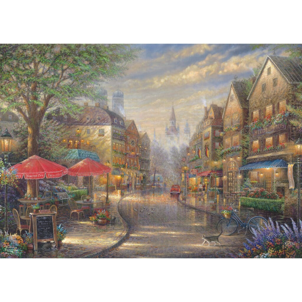 Schmidt Pussel – Thomas Kinkade: Café i München 1000 bitar