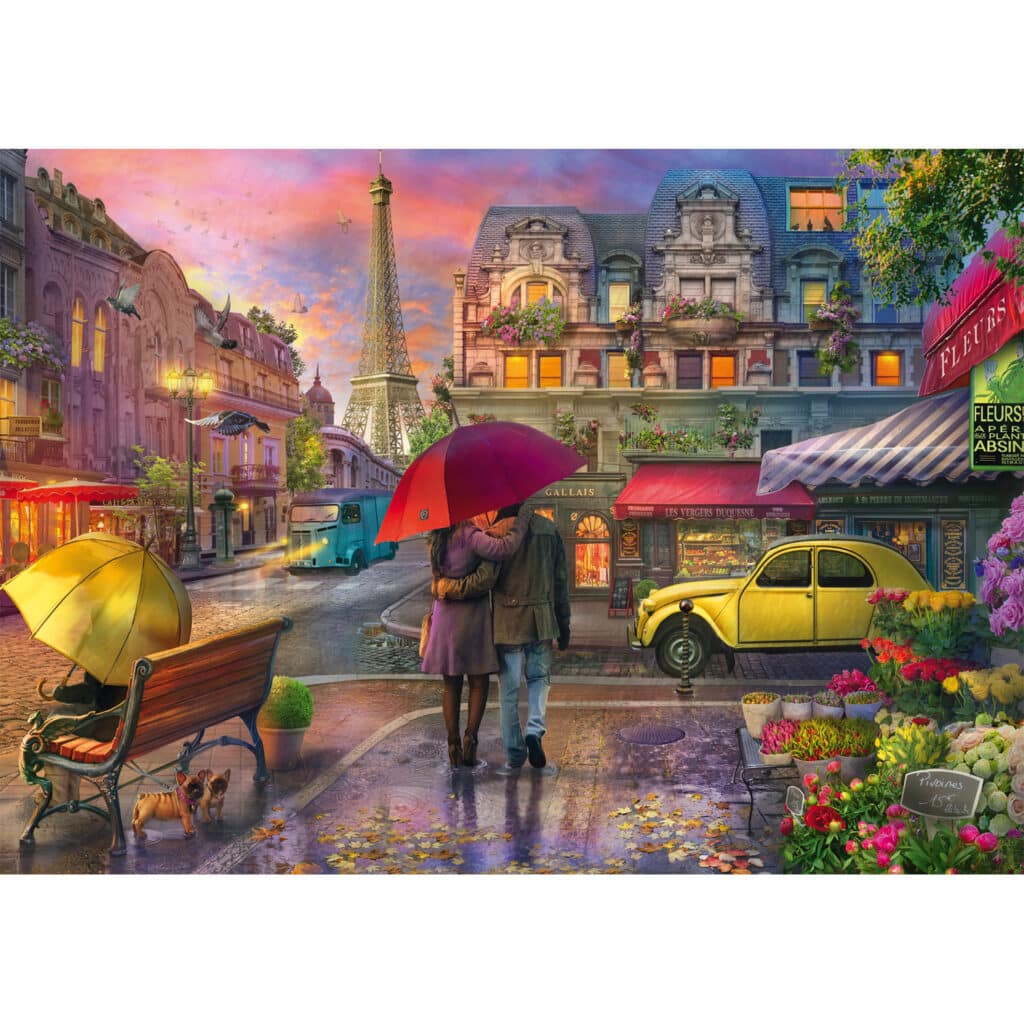 Pussel – Parisian charm in the rain, 500 bitar