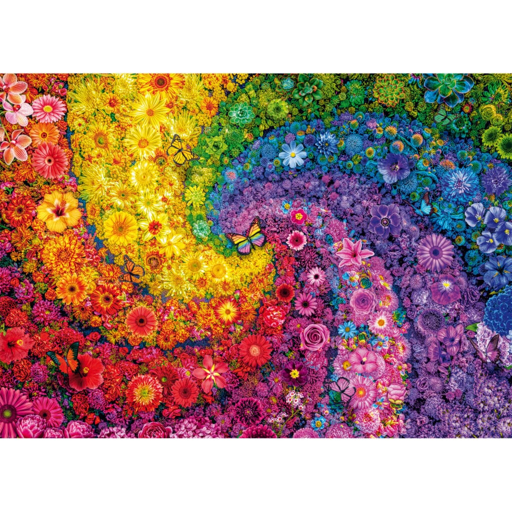 Pussel – Swirling colours in bloom 2000 bitar