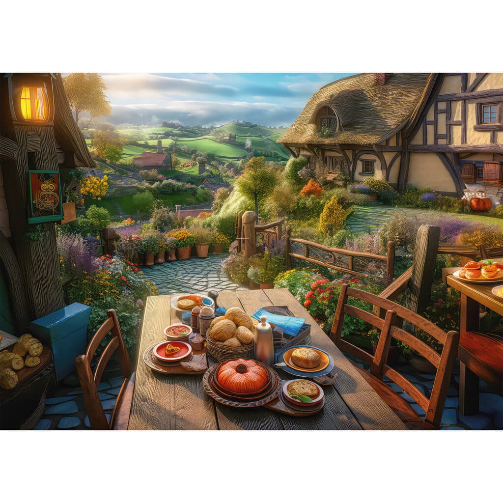 Pussel – Breakfast with a view 1000 bitar