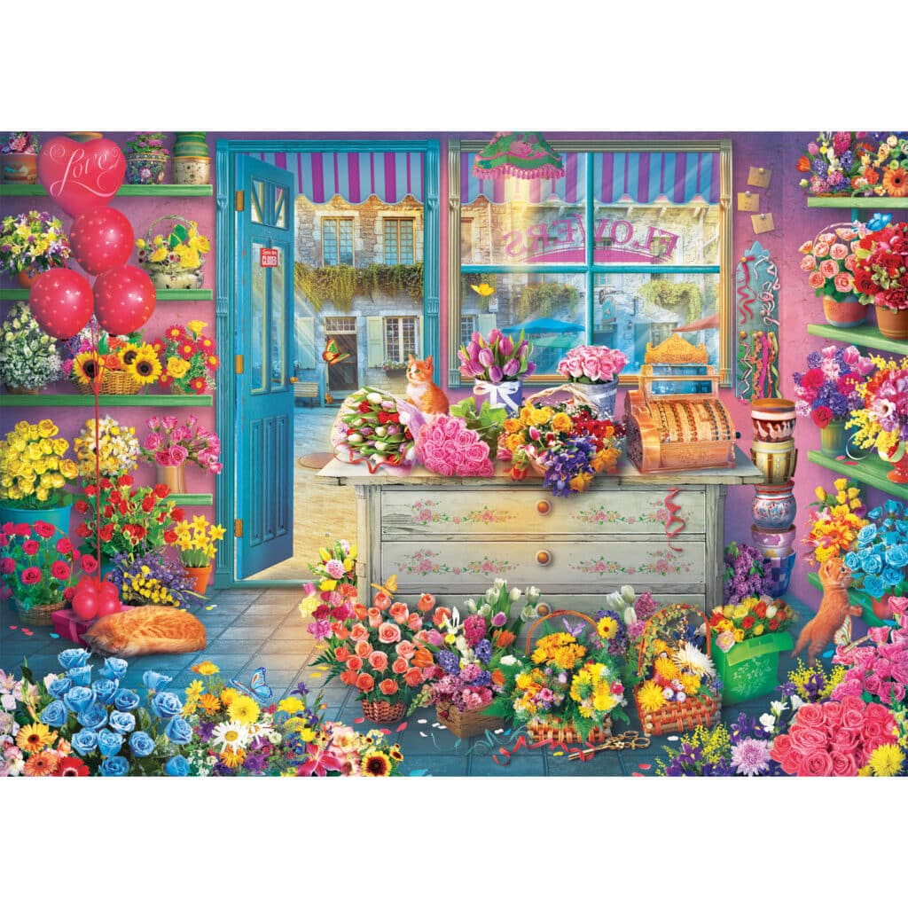 Schmidt Pussel – Färgglad Blomsterbutik 1000 bitar