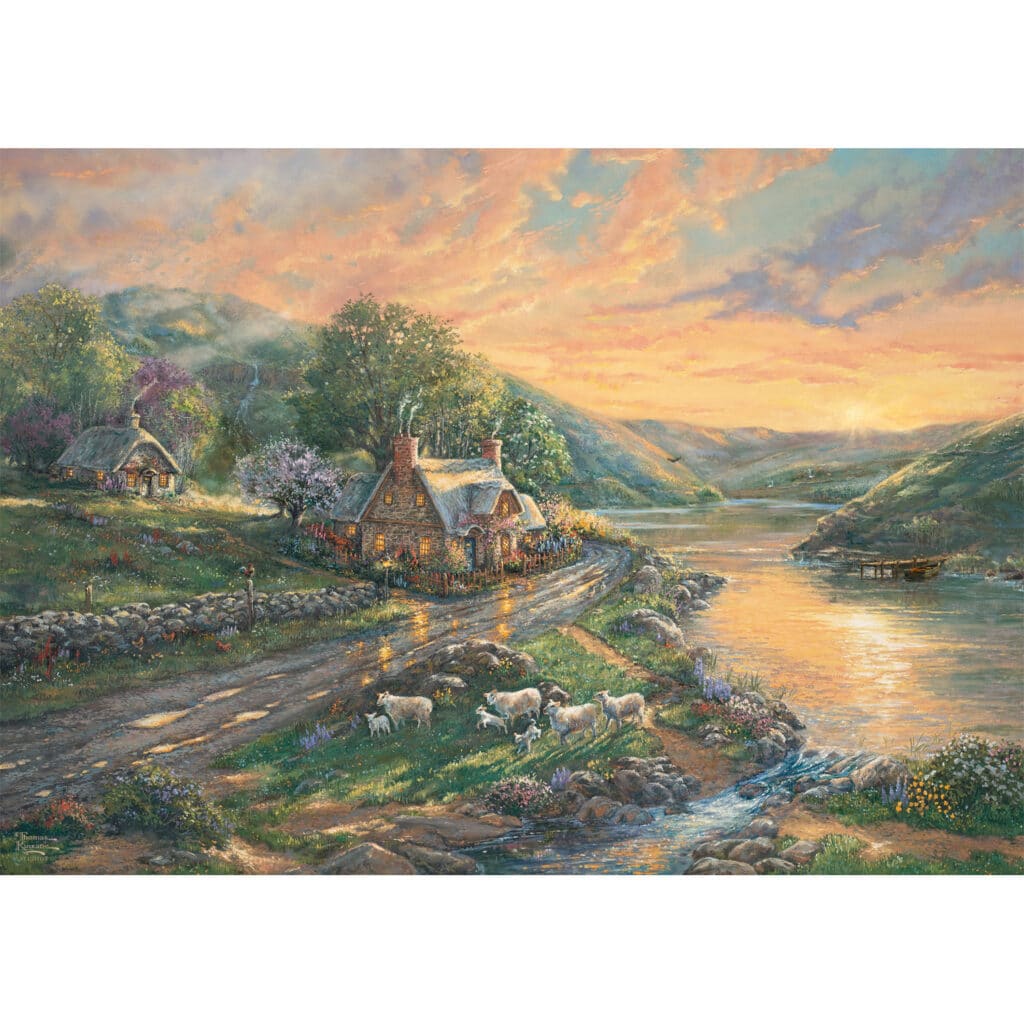 Schmidt Pussel – Thomas Kinkade: Gryning i Emerald Valley 1000 bitar