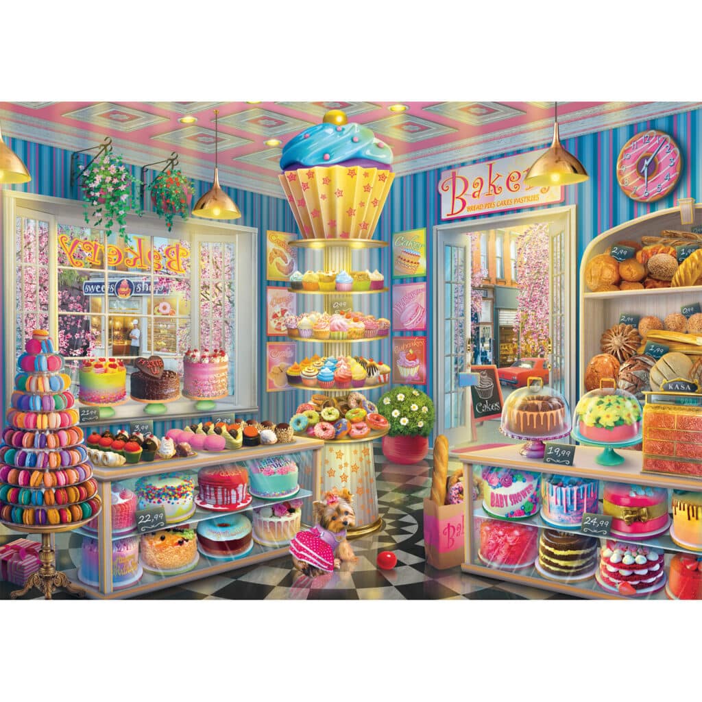 Pussel – The brightly coloured bakery 1000 bitar