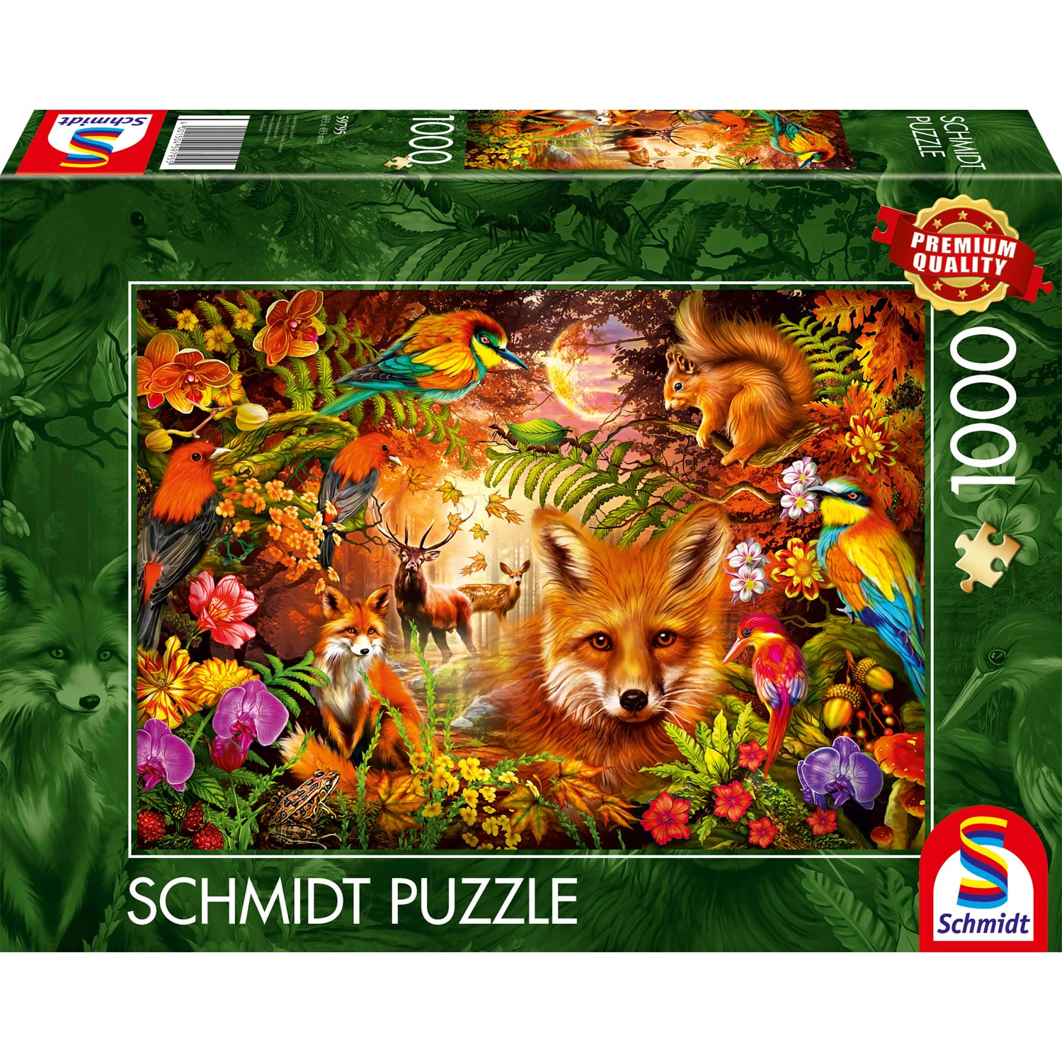 Pussel - Flowers, fur and feathers, 1000 pcs bitar
