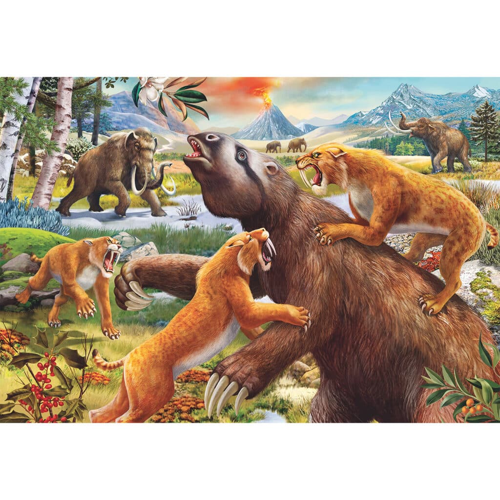 Ravensburger Barnpussel – Dinosaurielivet 2×24 bitar