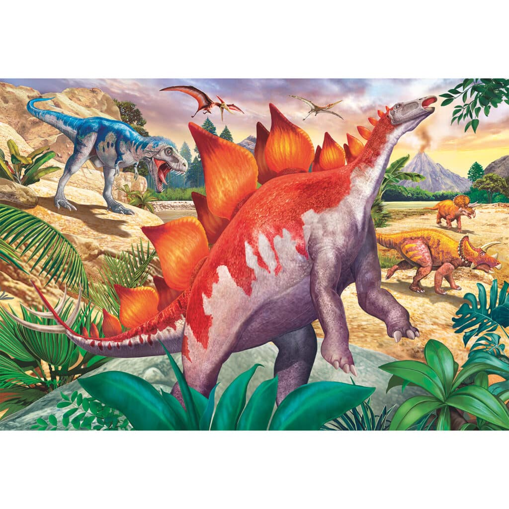 Ravensburger Barnpussel – Dinosaurielivet 2×24 bitar