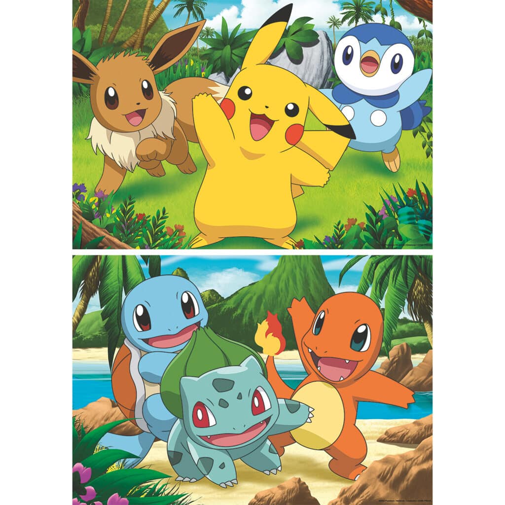 Ravensburger Barnpussel – Pokémon: Pikachu & Vänner 2×24 bitar