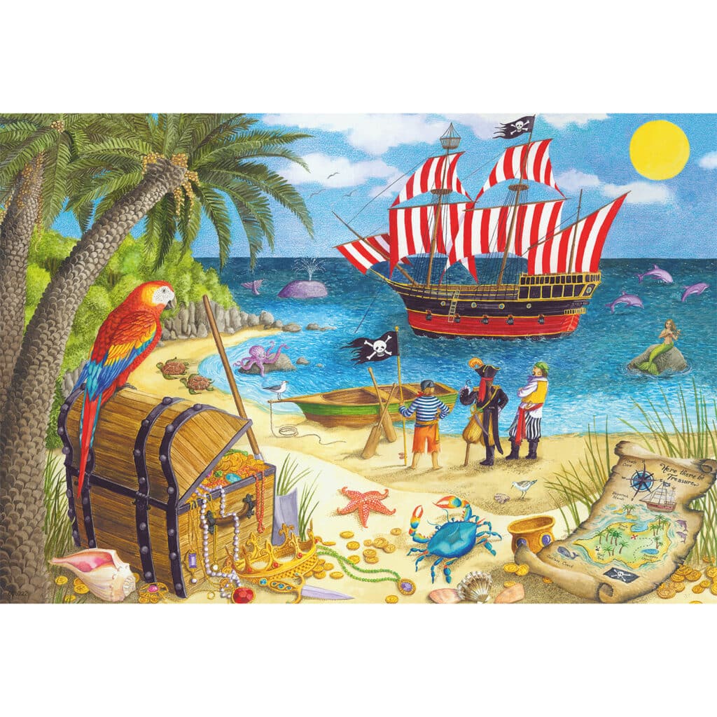 Ravensburger Barnpussel – Pirater & Sjöjungfrur 2×24 bitar