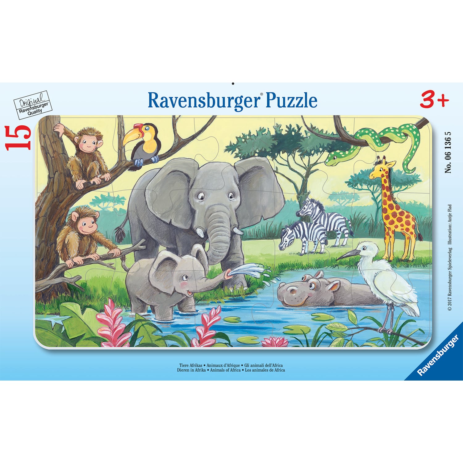 BarnPussel - African Animals 15 Bitar