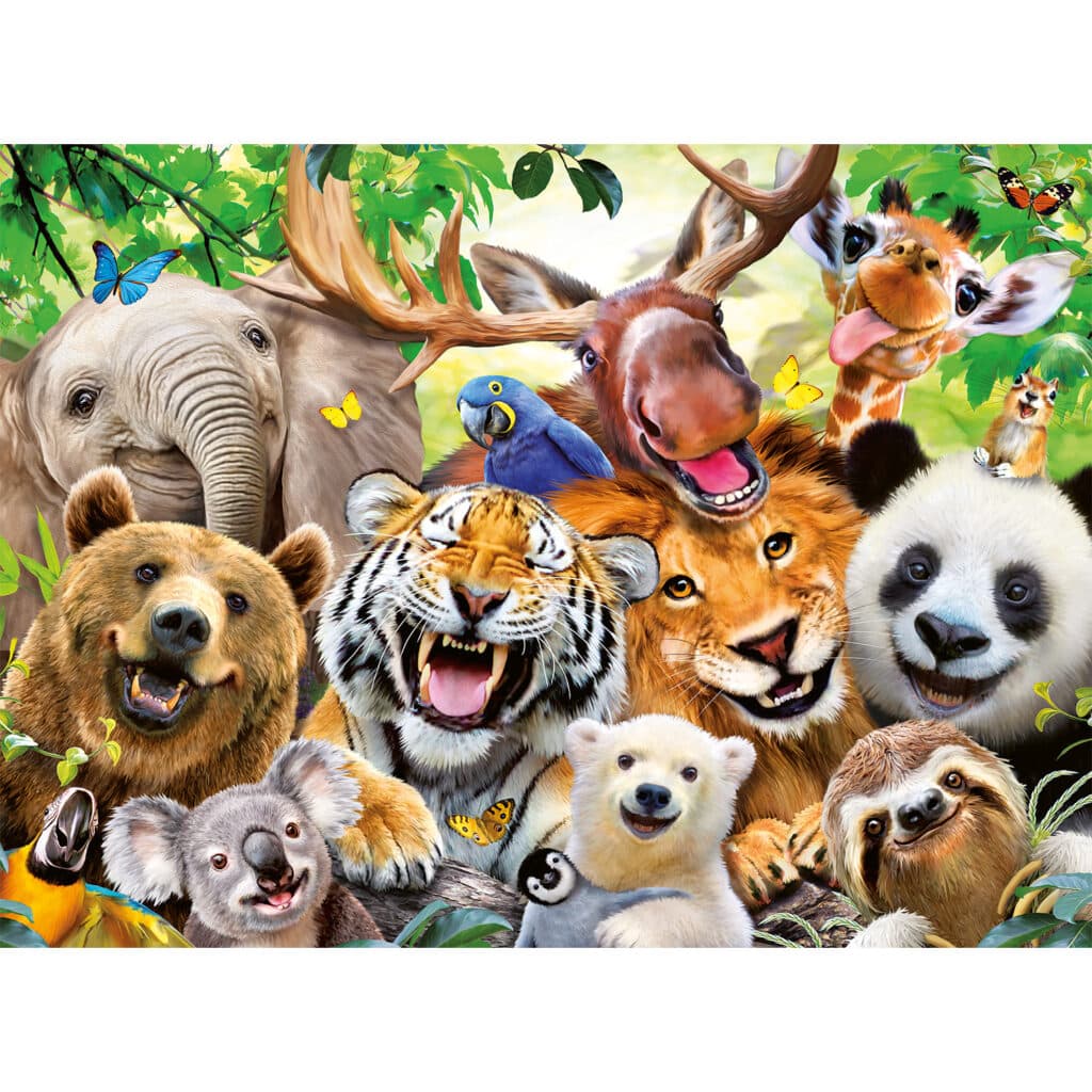 Pussel – Exotic Animals Selfie 300 bitar
