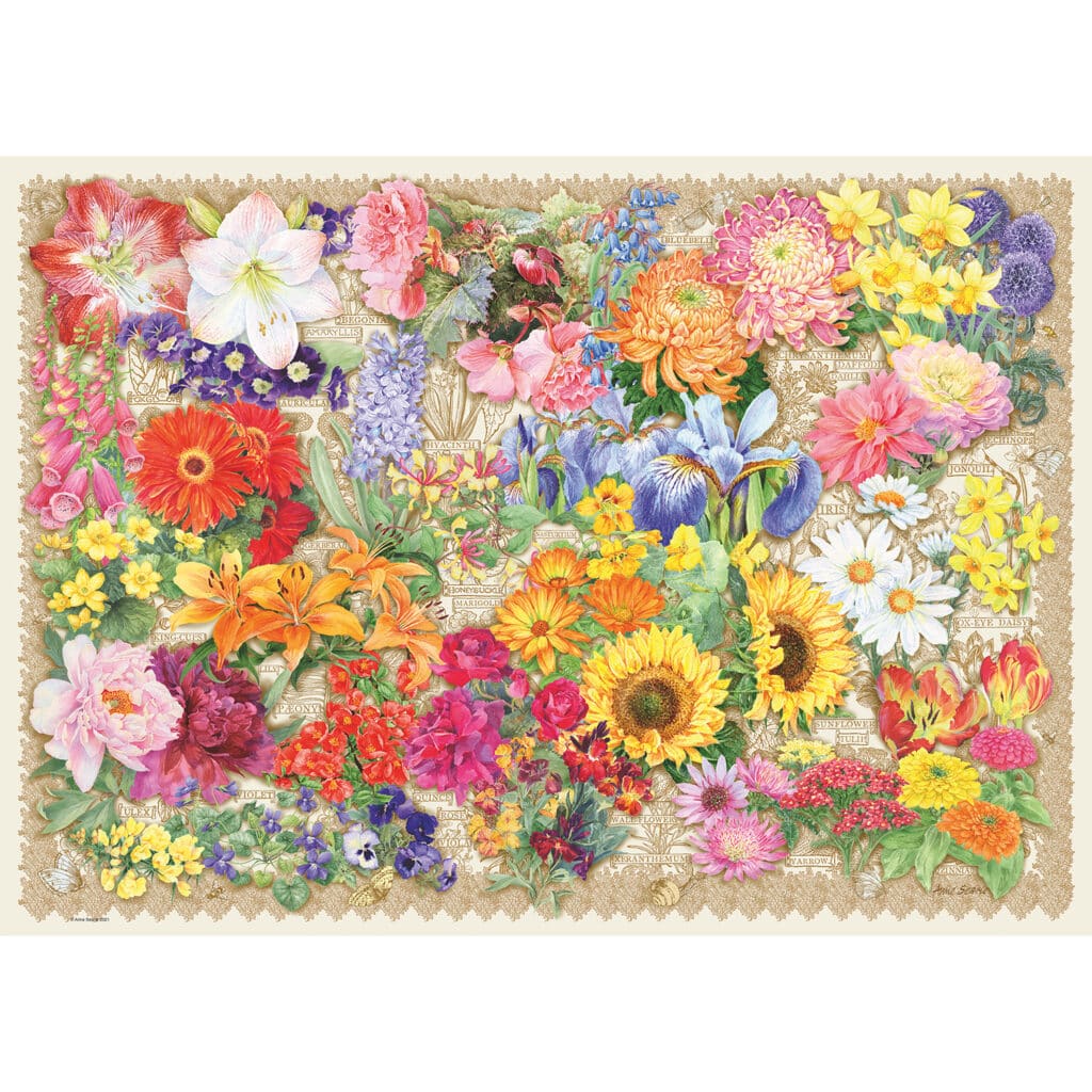 Ravensburger Pussel – Blommande vacker 1000 bitar