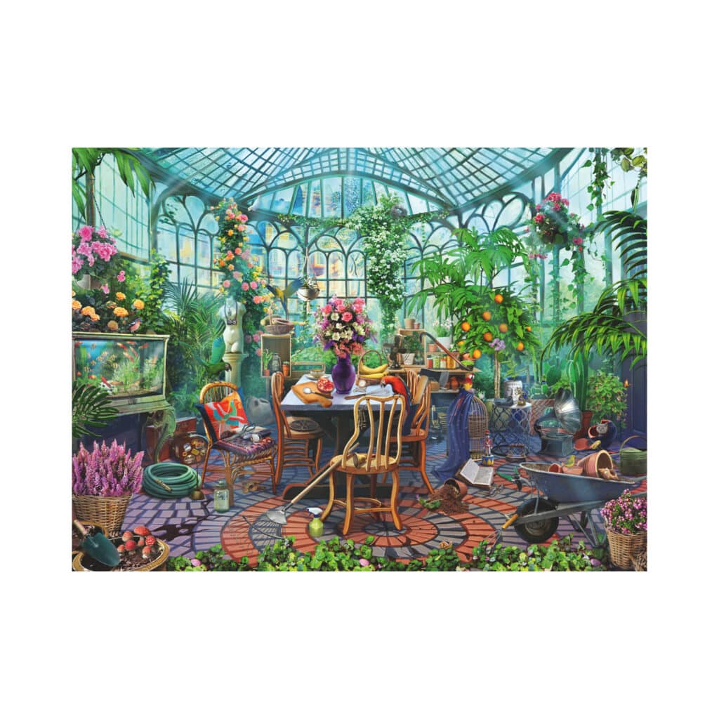 Pussel – Greenhouse Mornings 500 bitar