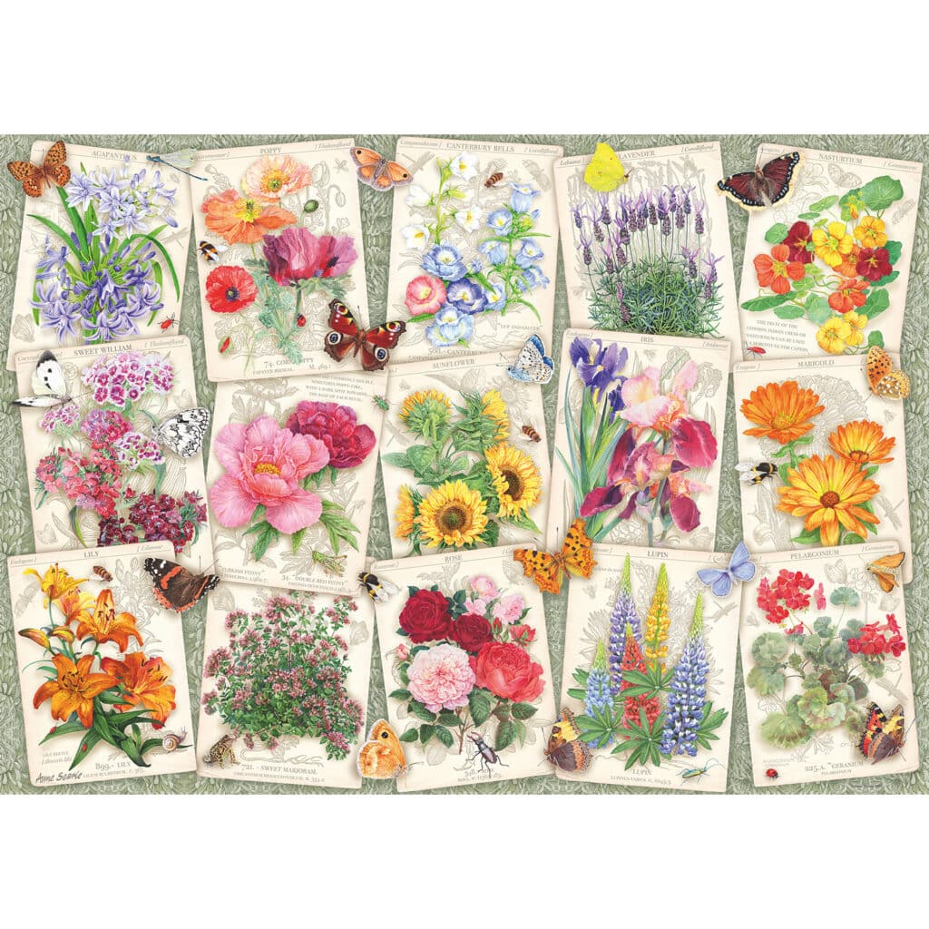 Pussel – Garden Flowers 1000 bitar