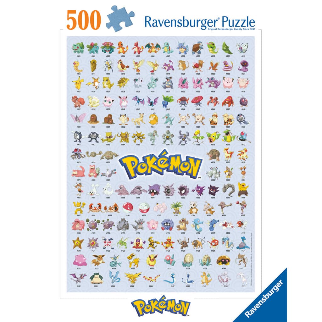 Pussel – Pokémon The First 151! 500 bitar