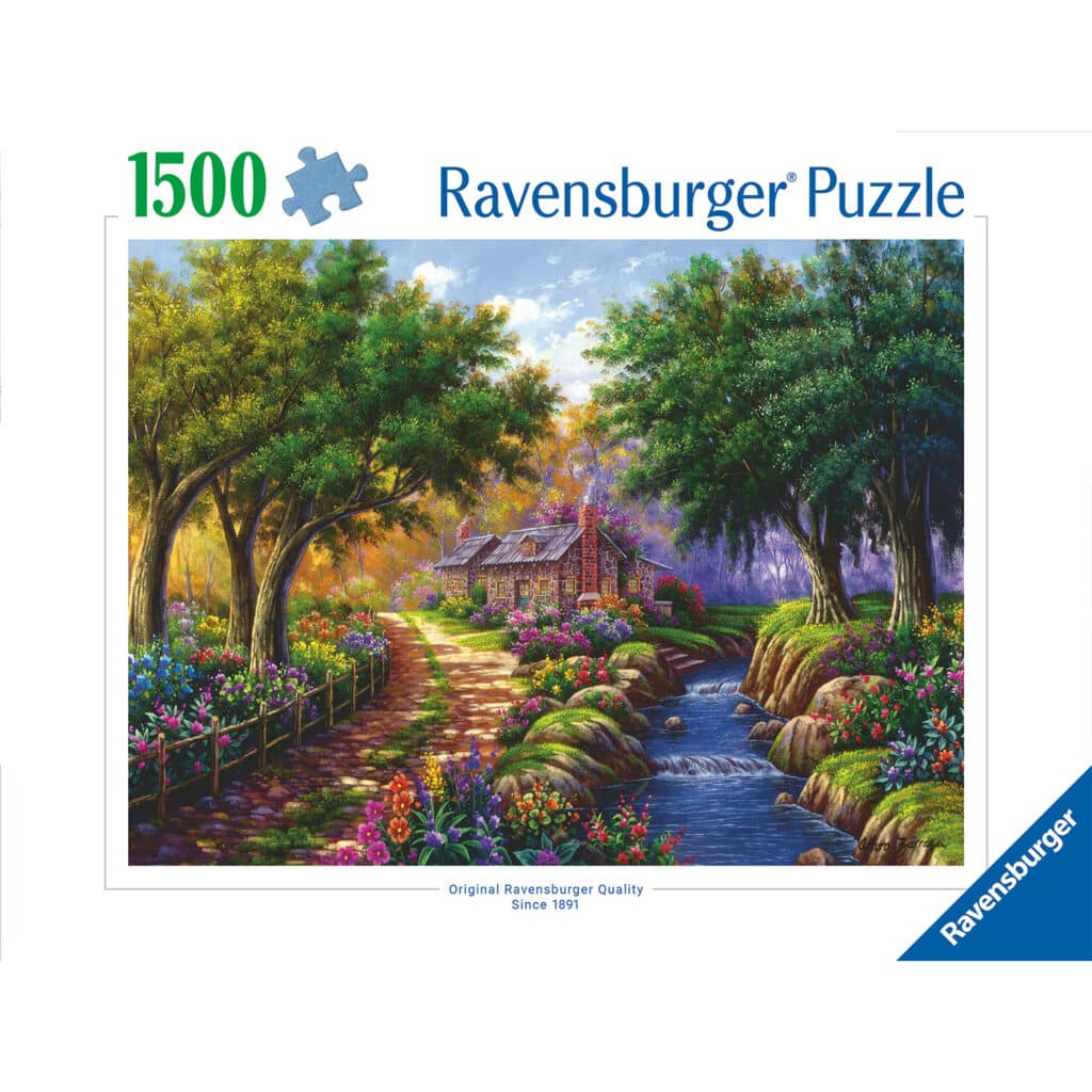 Pussel – Cottage by the River 1500 bitar