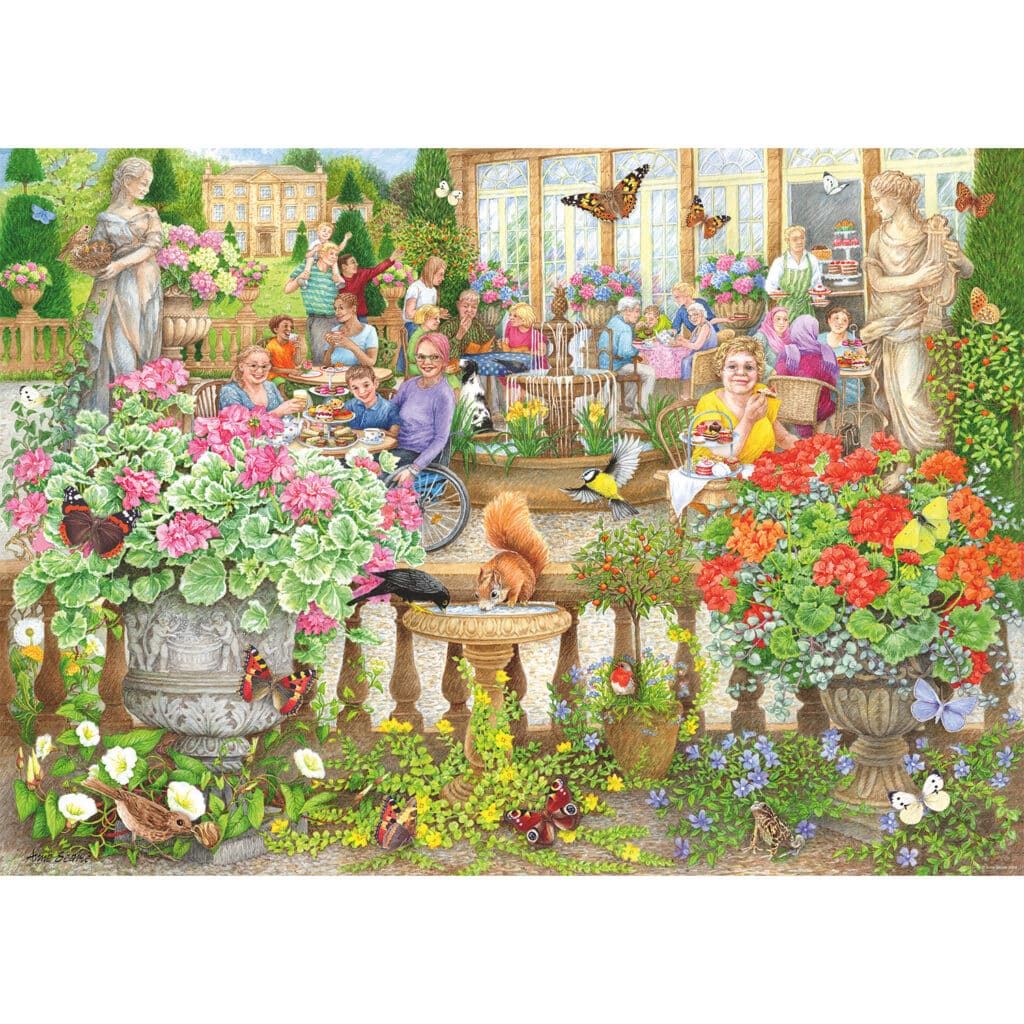 Pussel – Cosy Café Secret Garden 1000 bitar