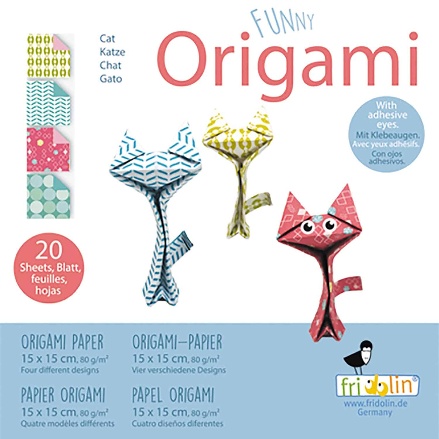 Pyssel - Funny Origami 15x15 cm Katter - Svår