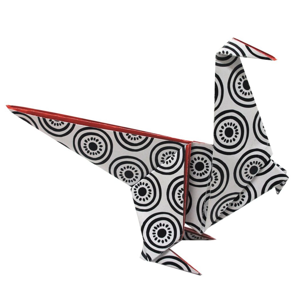 Pyssel – Funny Origami 20×20 cm Dinosaurier – Normal