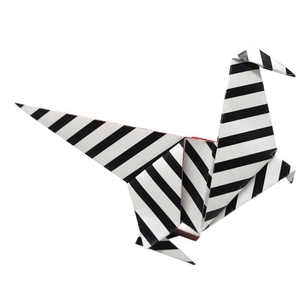 Pyssel – Funny Origami 20×20 cm Dinosaurier – Normal