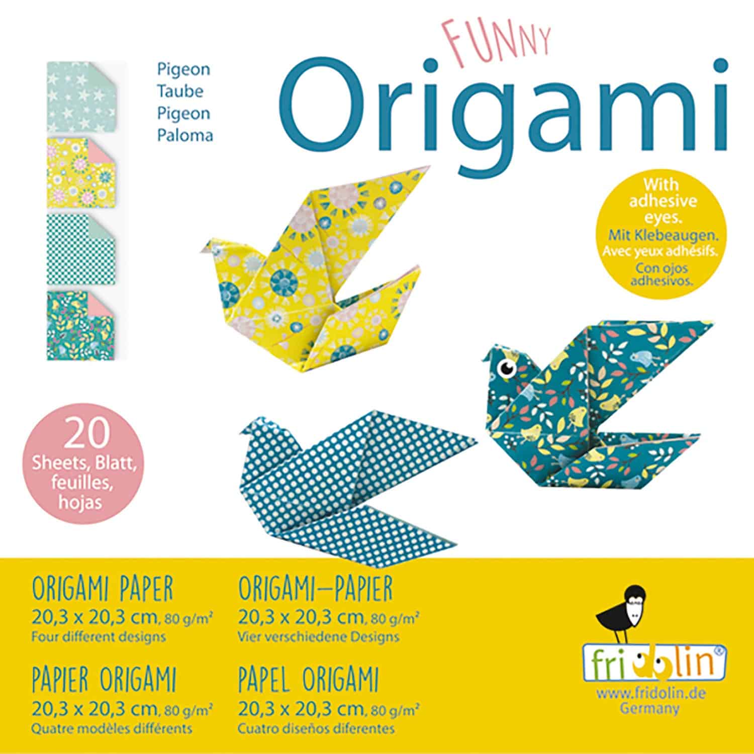 Pyssel - Funny Origami 20x20 cm Duvor - Normal