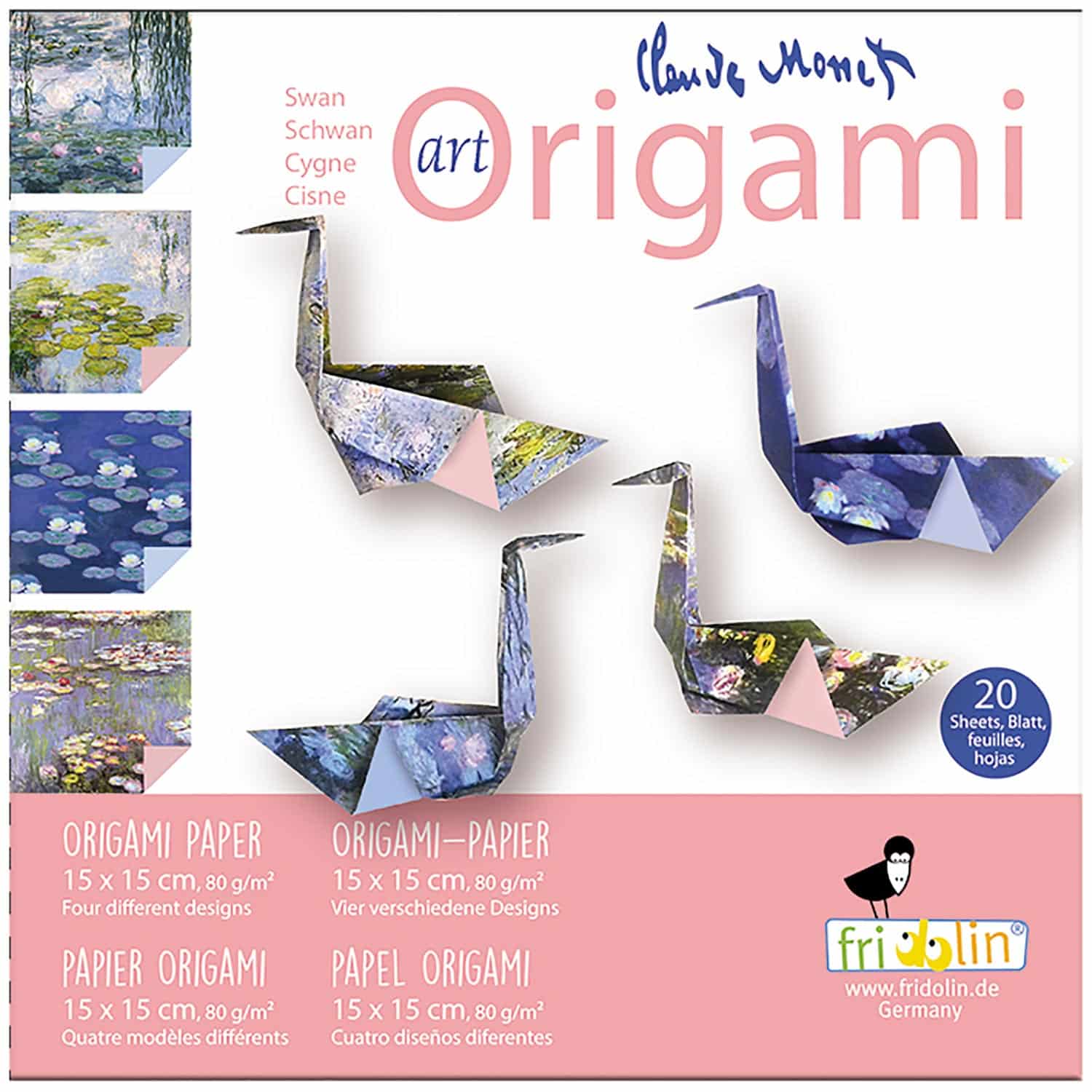 Pyssel - Art Origami: Claude Monet Svanar - Lätt