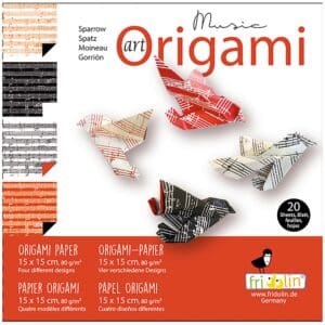 Pyssel - Art Origami: Musiknoter & Sparv - Normal