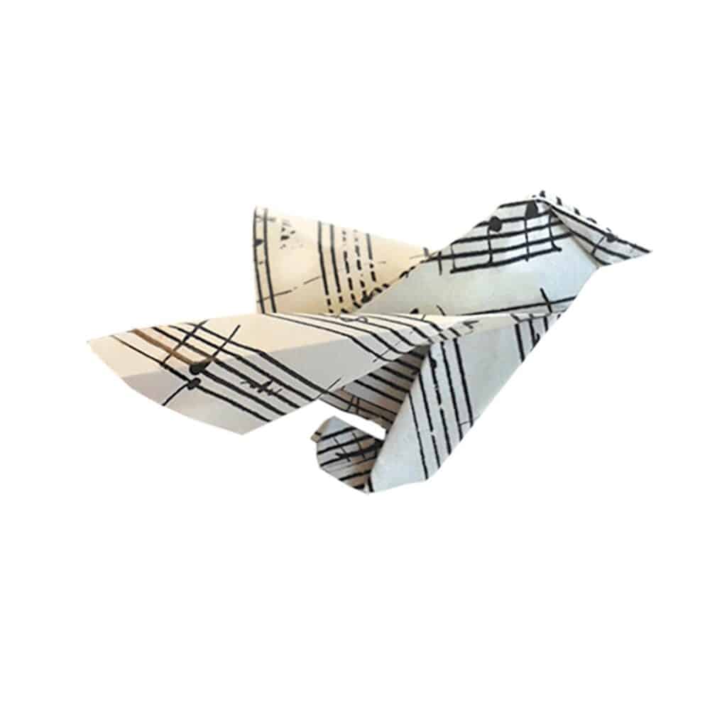 Pyssel – Art Origami: Musiknoter & Sparv – Normal