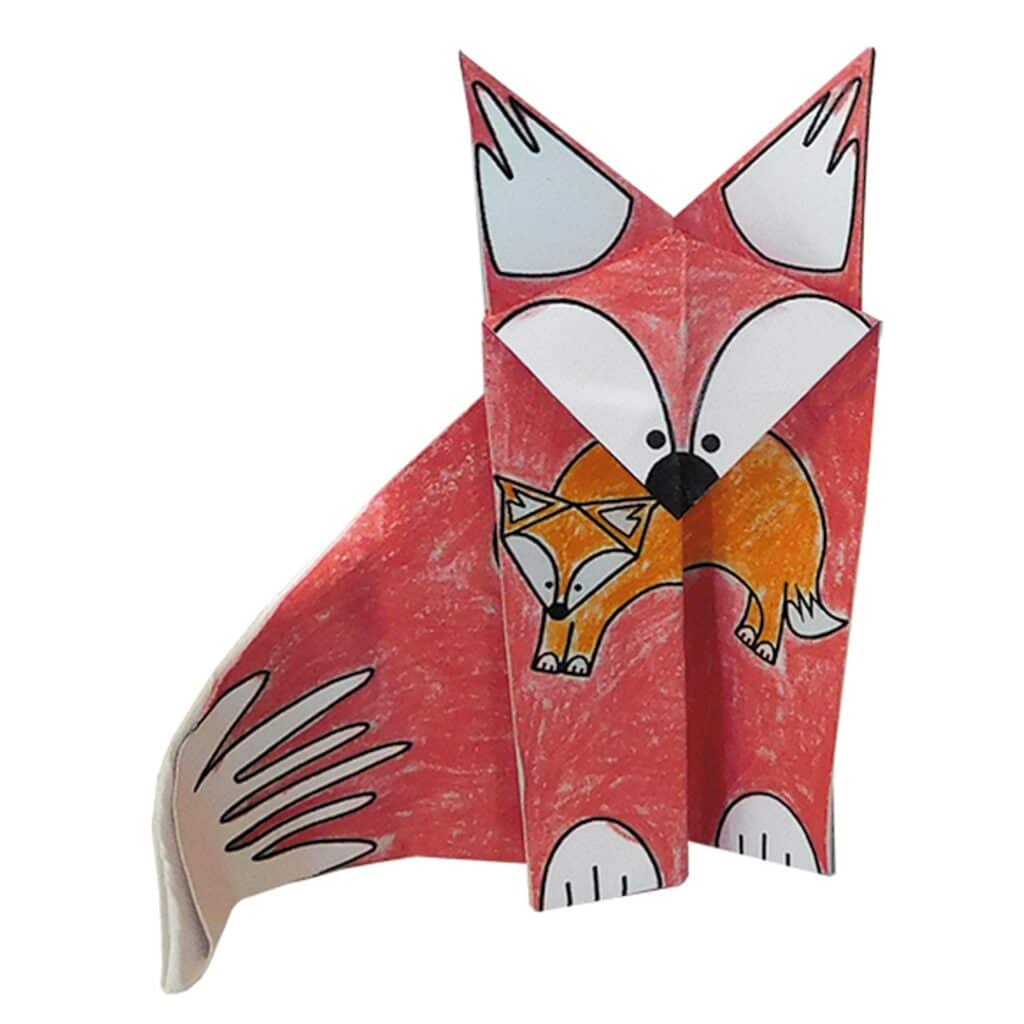 Pyssel – Coloring Origami – Rävar