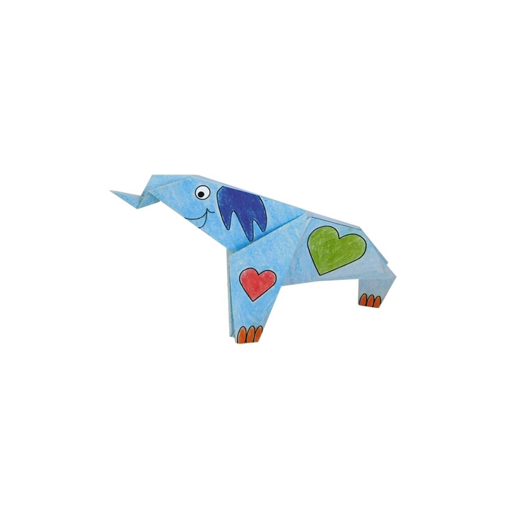 Pyssel – Coloring Origami – Elefanter