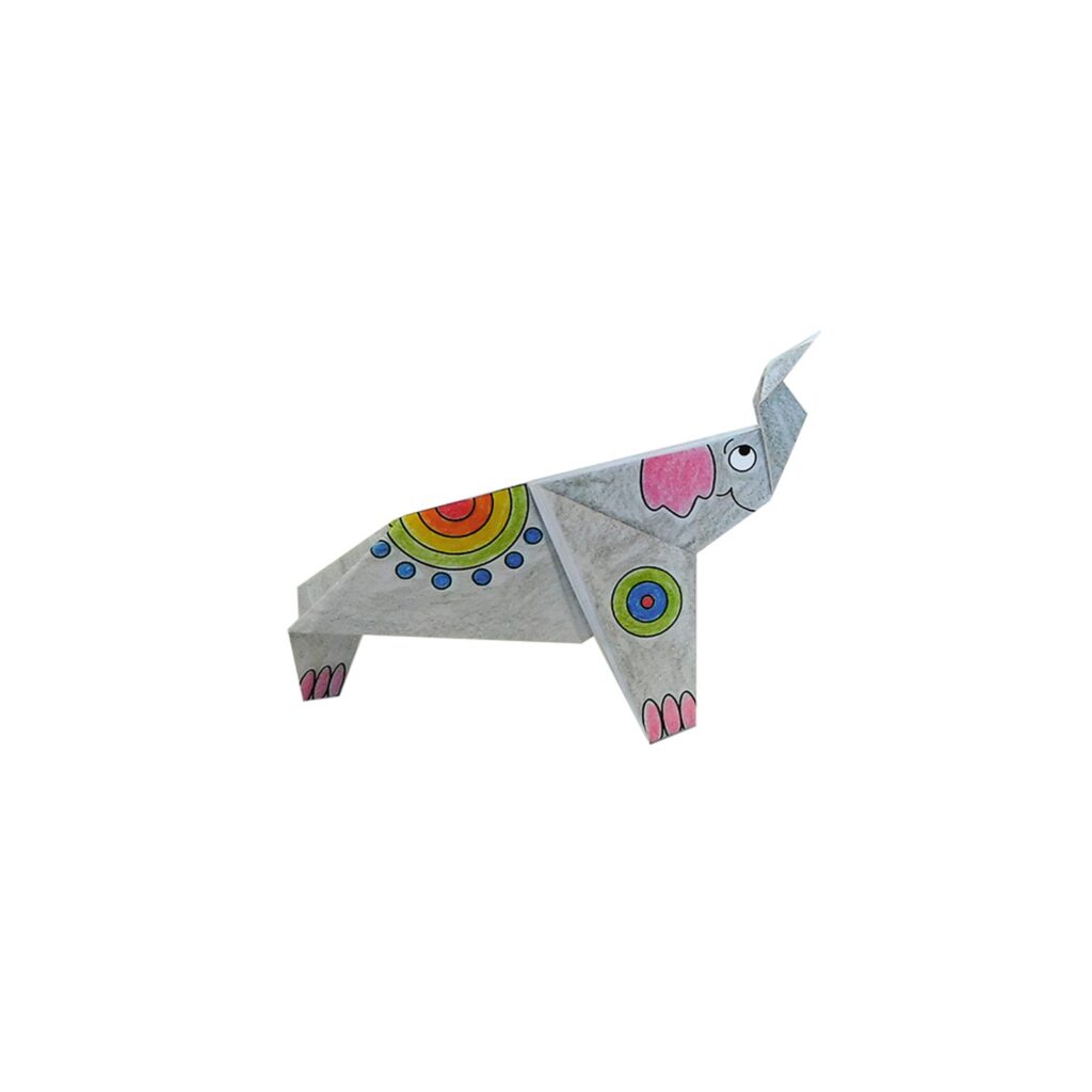 Pyssel – Coloring Origami – Elefanter