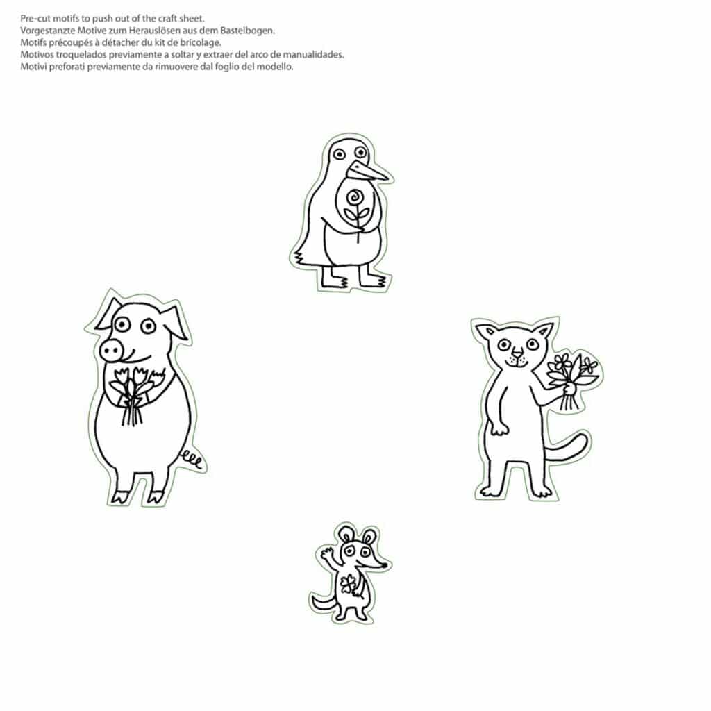 Pyssel – Gratulation – Pysselask med figurer