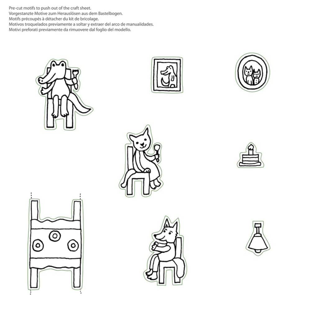 Pyssel – Födelsedagsbord – Pysselask med figurer
