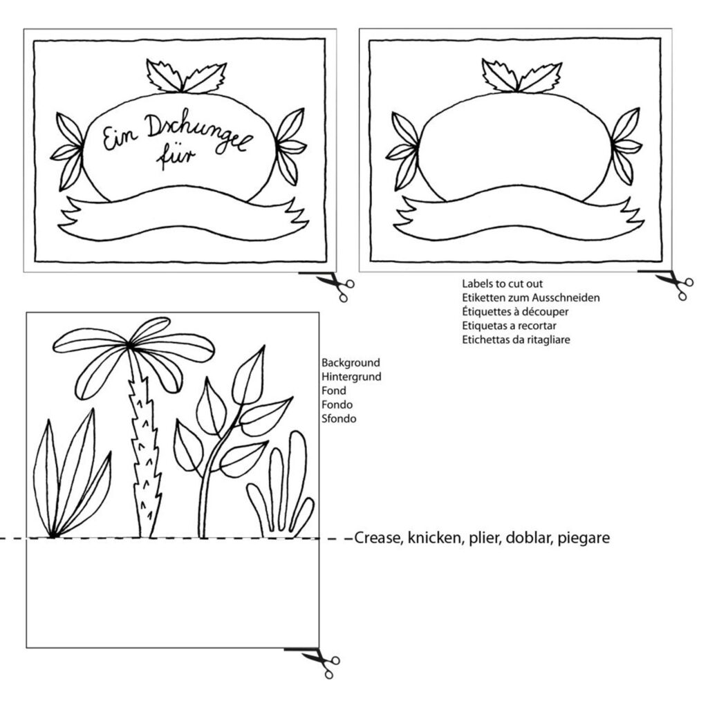 Pyssel – Djungel – Pysselask med figurer