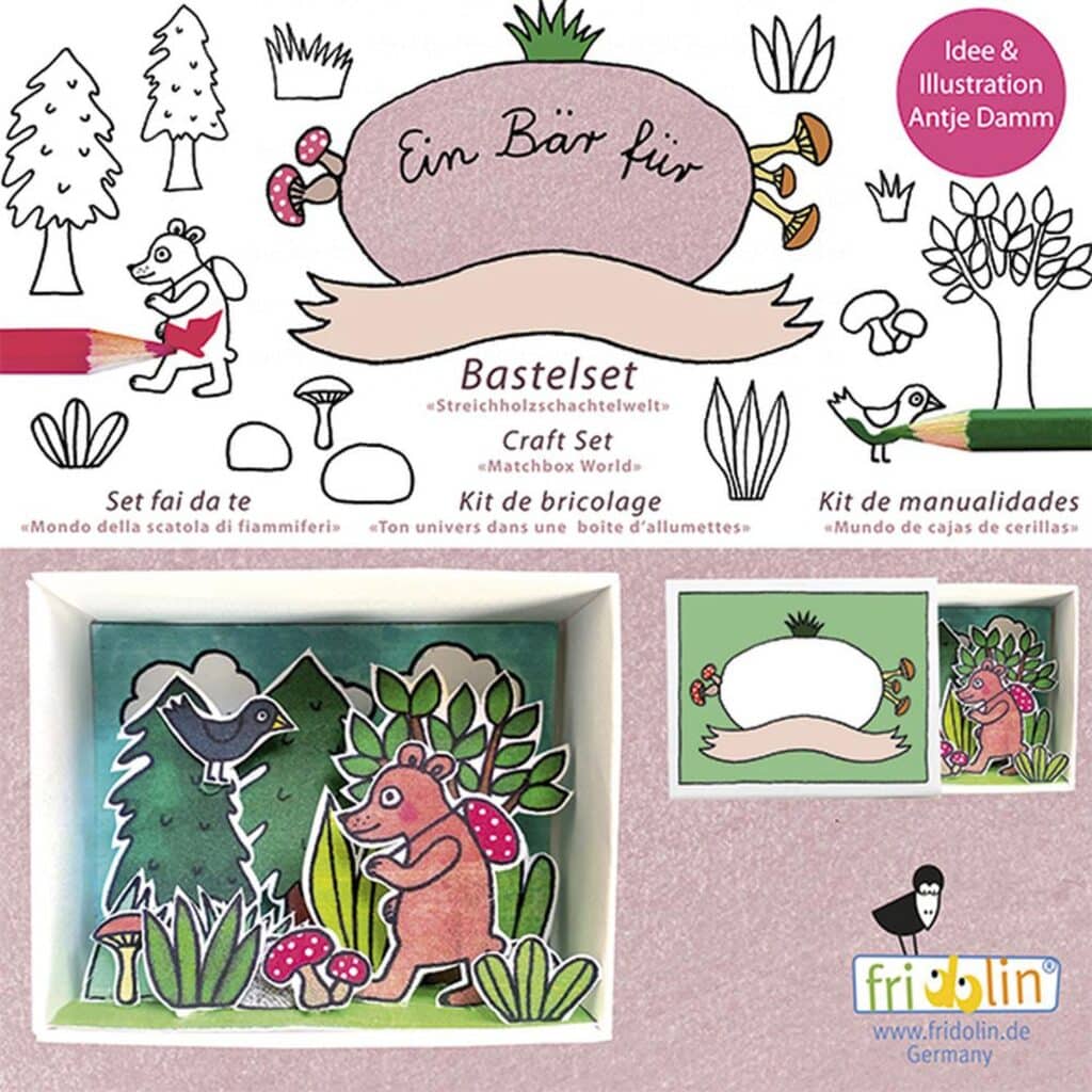 Pyssel – Björn och svampar – Pysselask med figurer