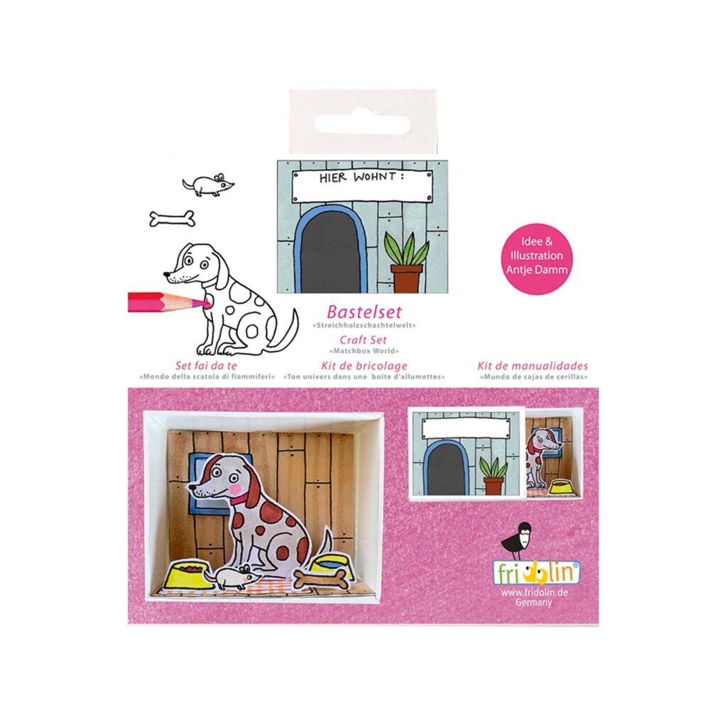 Pyssel – Hund med mat – Pysselask med figurer