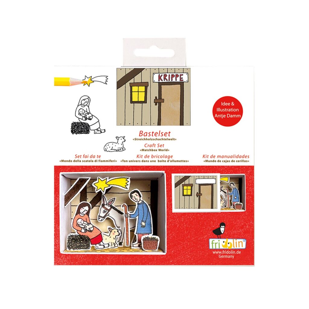 Pyssel – Krubba i stall – Pysselask med figurer