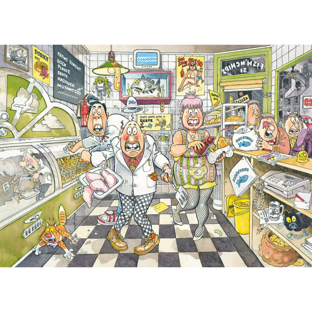 Pussel – Wasgij Orig 20, Fishy Business! 1000 bitar