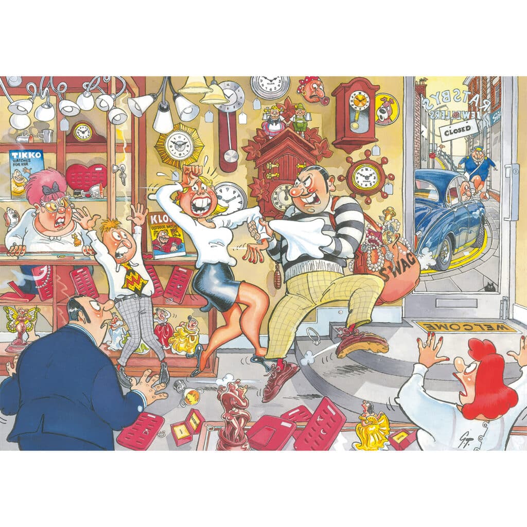 Pussel – Wasgij Myst 2, Stanna klockan! 1000 bitar