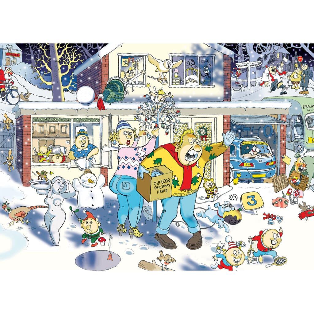 Pussel – Wasgij Christmas 9, Ljus julnatt! 1000 bitar