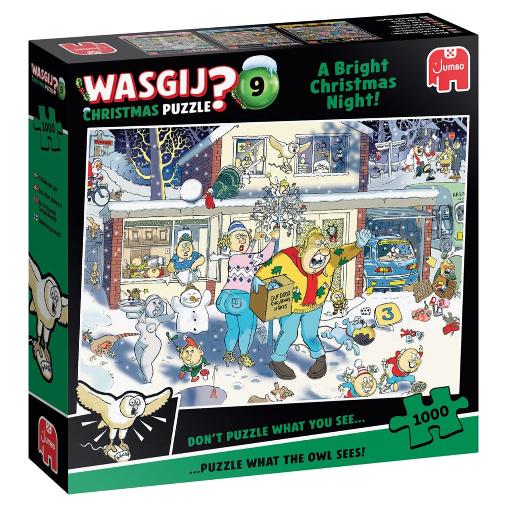 Pussel – Wasgij Christmas 9, Ljus julnatt! 1000 bitar