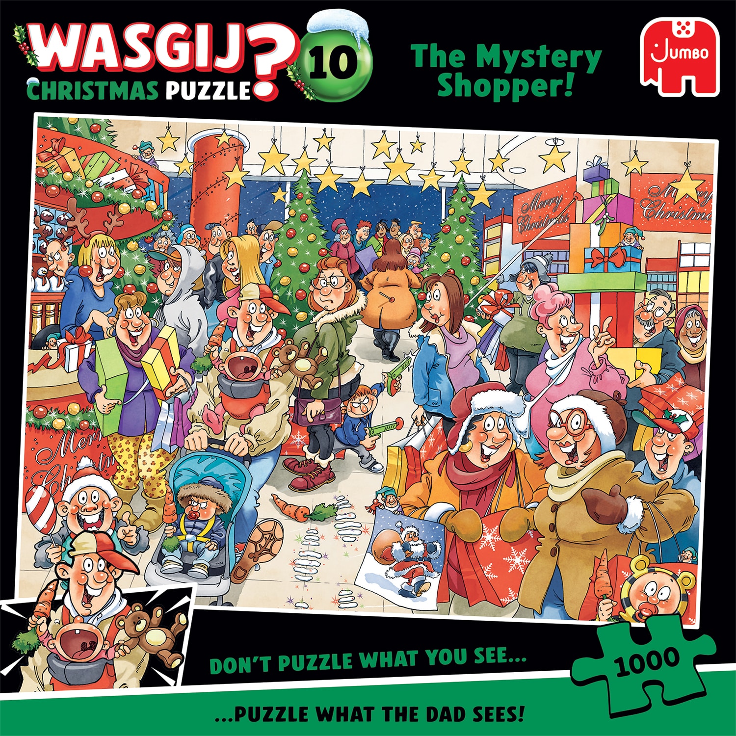 Pussel - Wasgij Christmas 10, Mystery Shopper! 1000 bitar