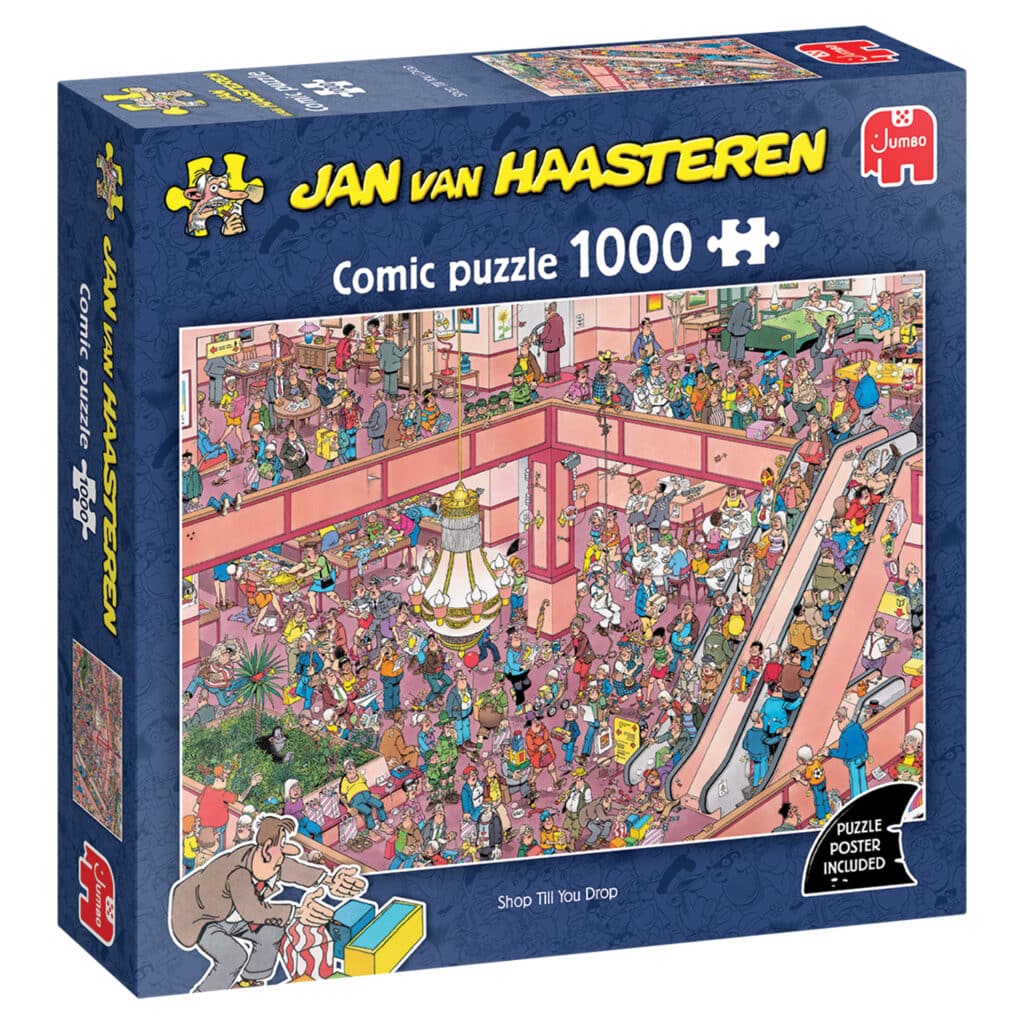 Pussel – Jan van Haasteren, Shoppa tills du stupar 1000 bitar