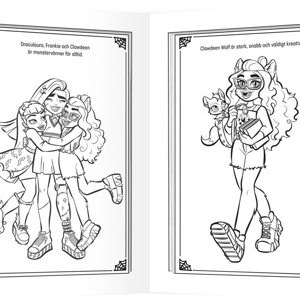 Målarbok – Monster high