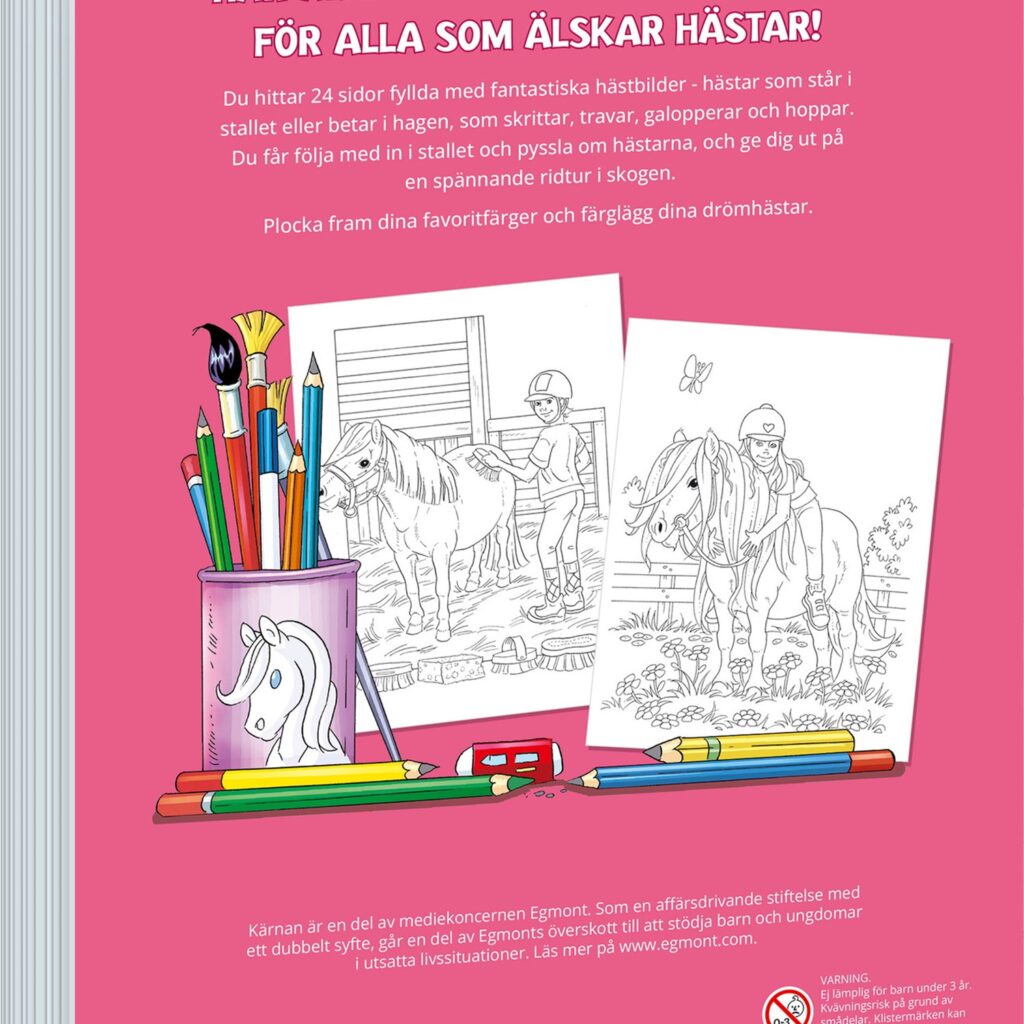 Målarbok – Hästar