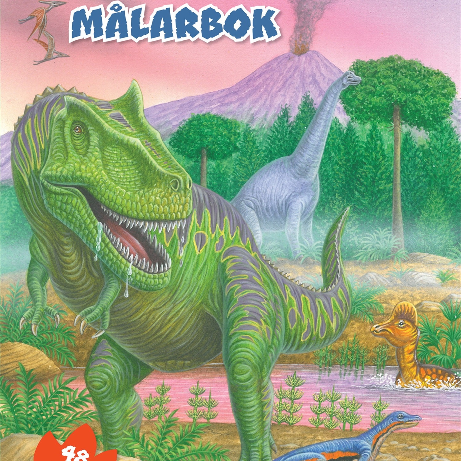 Målarbok - Dinosaurier