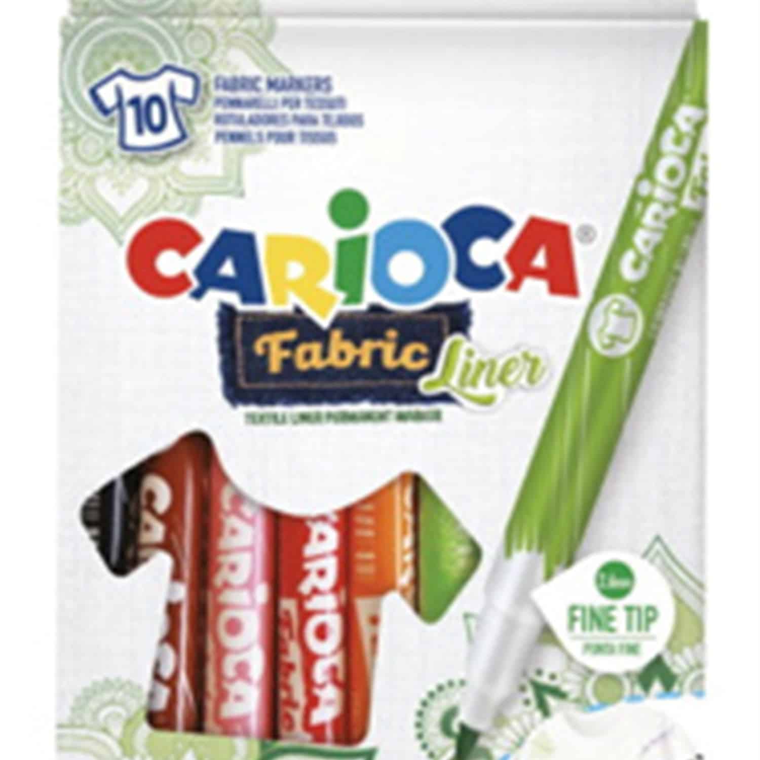 Textilpennor 10st - Carioca