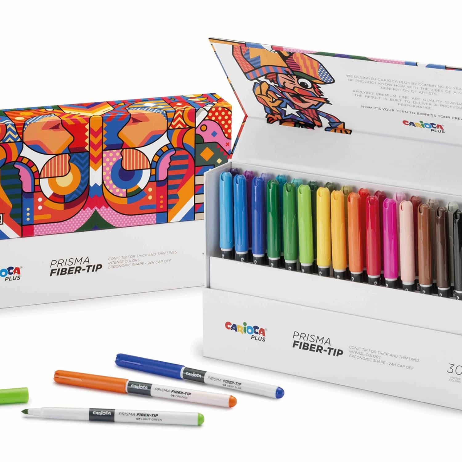 Plus prisma fiberpennor 30-pack - Carioca